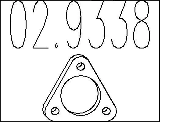 Dichtung, Abgasrohr MTS 02.9338