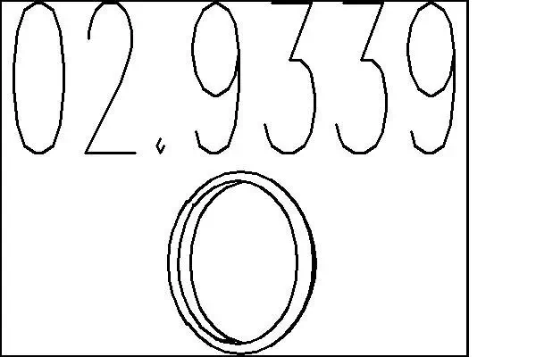 Dichtring, Abgasrohr MTS 02.9339