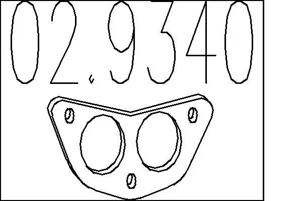 Dichtung, Abgasrohr MTS 02.9340