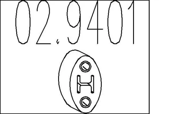 Anschlagpuffer, Schalldämpfer MTS 02.9401 Bild Anschlagpuffer, Schalldämpfer MTS 02.9401