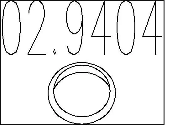 Dichtring, Abgasrohr MTS 02.9404