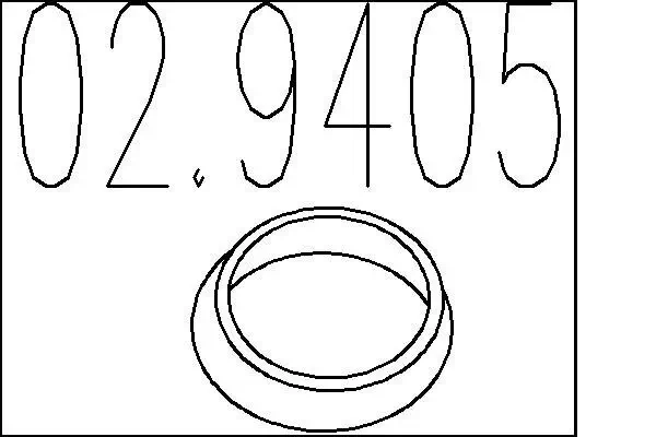 Dichtring, Abgasrohr MTS 02.9405