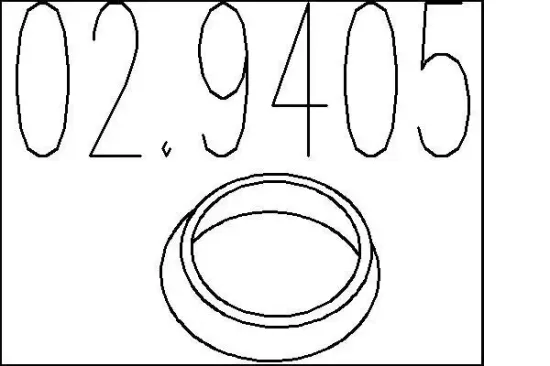 Dichtring, Abgasrohr MTS 02.9405 Bild Dichtring, Abgasrohr MTS 02.9405