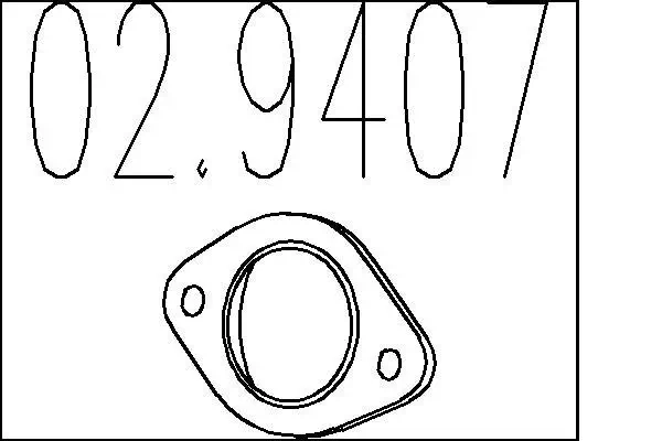 Dichtung, Abgasrohr MTS 02.9407