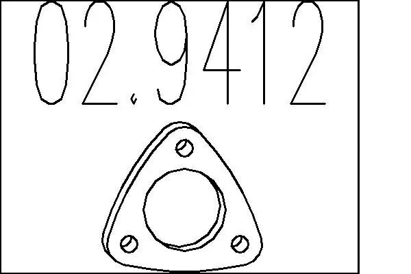 Dichtung, Abgasrohr MTS 02.9412