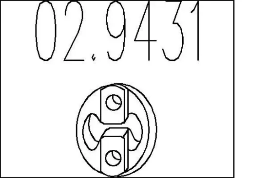 Anschlagpuffer, Schalldämpfer MTS 02.9431 Bild Anschlagpuffer, Schalldämpfer MTS 02.9431