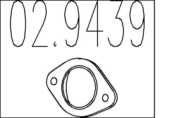 Dichtung, Abgasrohr MTS 02.9439