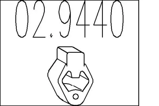 Anschlagpuffer, Schalldämpfer MTS 02.9440 Bild Anschlagpuffer, Schalldämpfer MTS 02.9440