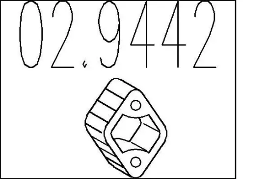 Anschlagpuffer, Schalldämpfer MTS 02.9442 Bild Anschlagpuffer, Schalldämpfer MTS 02.9442