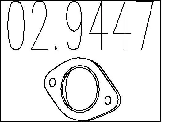 Dichtung, Abgasrohr MTS 02.9447