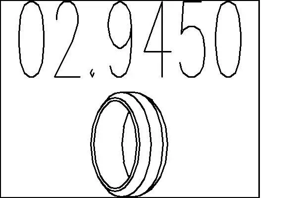 Dichtring, Abgasrohr MTS 02.9450