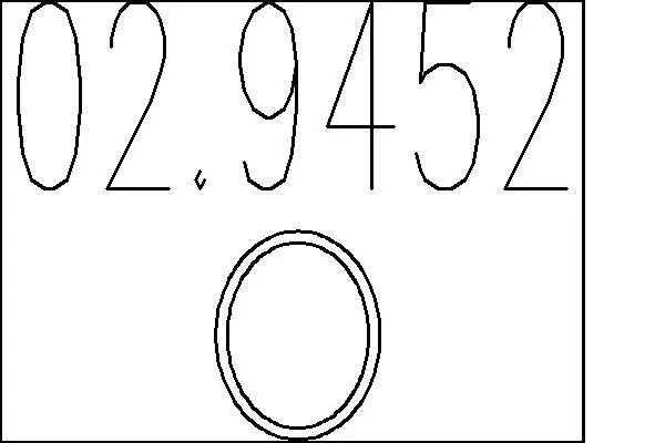 Dichtring, Abgasrohr MTS 02.9452
