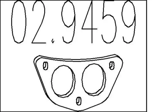 Dichtung, Abgasrohr MTS 02.9459 Bild Dichtung, Abgasrohr MTS 02.9459