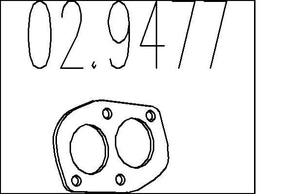 Dichtung, Abgasrohr MTS 02.9477