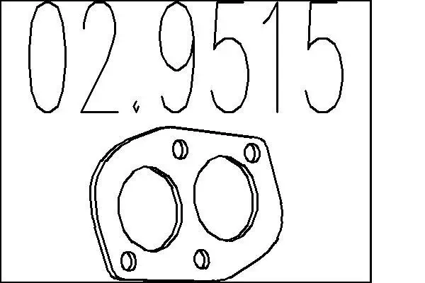 Dichtung, Abgasrohr MTS 02.9515 Bild Dichtung, Abgasrohr MTS 02.9515