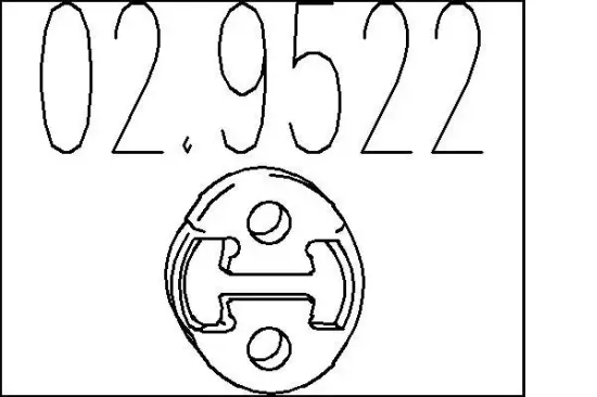 Anschlagpuffer, Schalldämpfer MTS 02.9522 Bild Anschlagpuffer, Schalldämpfer MTS 02.9522
