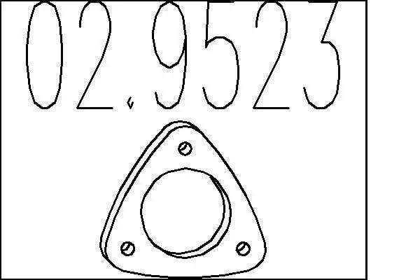 Dichtung, Abgasrohr MTS 02.9523