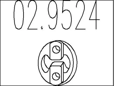 Anschlagpuffer, Schalldämpfer MTS 02.9524 Bild Anschlagpuffer, Schalldämpfer MTS 02.9524