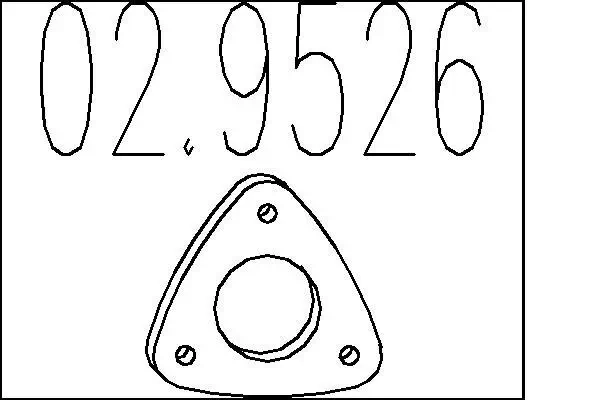 Dichtung, Abgasrohr MTS 02.9526