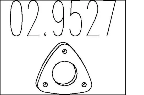Dichtung, Abgasrohr MTS 02.9527 Bild Dichtung, Abgasrohr MTS 02.9527
