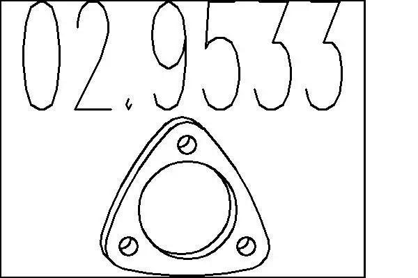 Dichtung, Abgasrohr MTS 02.9533