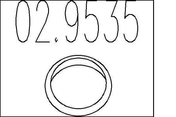 Dichtring, Abgasrohr MTS 02.9535