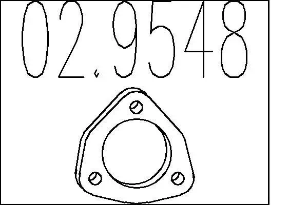 Dichtung, Abgasrohr MTS 02.9548