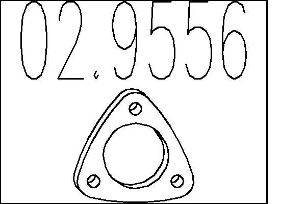 Dichtung, Abgasrohr MTS 02.9556