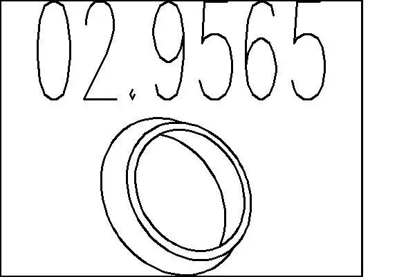 Dichtring, Abgasrohr MTS 02.9565