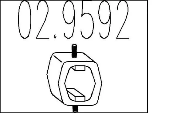 Anschlagpuffer, Schalldämpfer MTS 02.9592 Bild Anschlagpuffer, Schalldämpfer MTS 02.9592