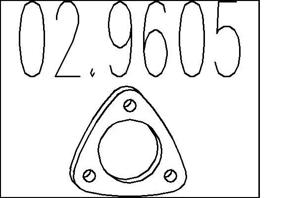 Dichtung, Abgasrohr MTS 02.9605