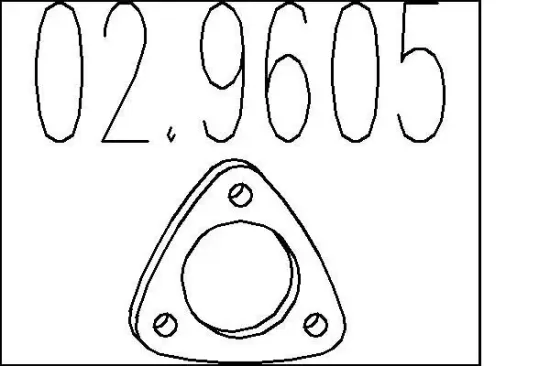 Dichtung, Abgasrohr MTS 02.9605 Bild Dichtung, Abgasrohr MTS 02.9605