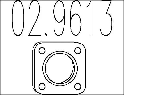 Dichtung, Abgasrohr MTS 02.9613