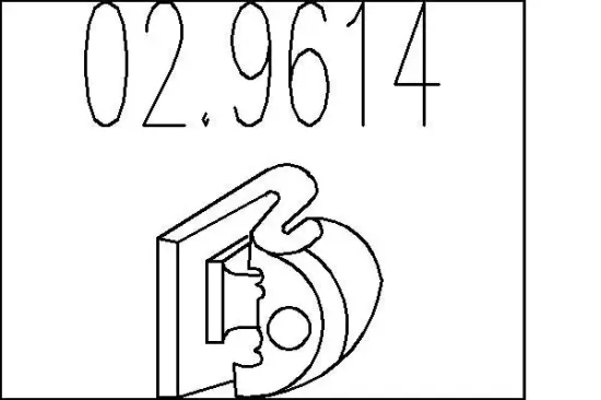 Anschlagpuffer, Schalldämpfer MTS 02.9614 Bild Anschlagpuffer, Schalldämpfer MTS 02.9614