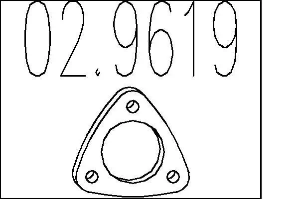 Dichtung, Abgasrohr MTS 02.9619