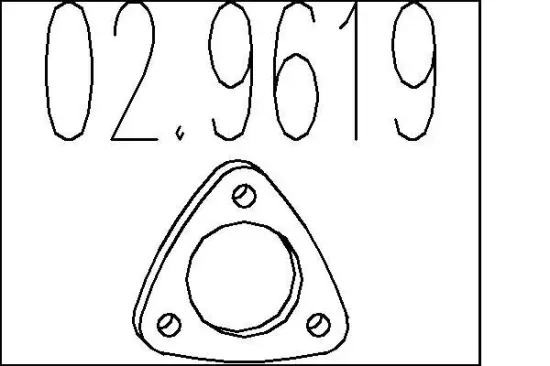 Dichtung, Abgasrohr MTS 02.9619 Bild Dichtung, Abgasrohr MTS 02.9619