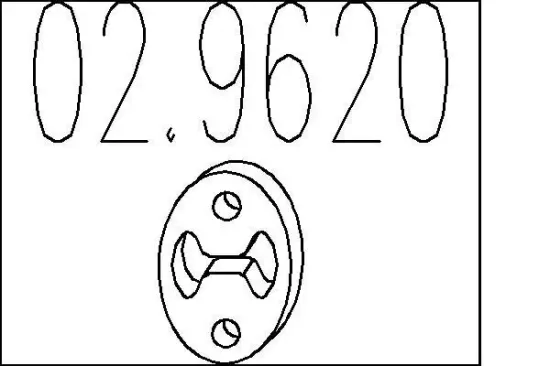 Anschlagpuffer, Schalldämpfer MTS 02.9620 Bild Anschlagpuffer, Schalldämpfer MTS 02.9620