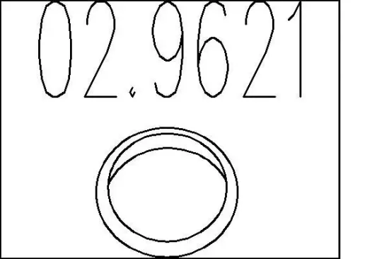 Dichtring, Abgasrohr MTS 02.9621 Bild Dichtring, Abgasrohr MTS 02.9621