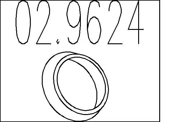 Dichtring, Abgasrohr MTS 02.9624