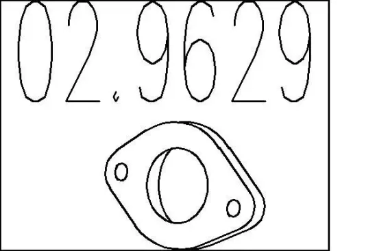 Dichtung, Abgasrohr MTS 02.9629 Bild Dichtung, Abgasrohr MTS 02.9629