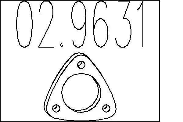 Dichtung, Abgasrohr MTS 02.9631