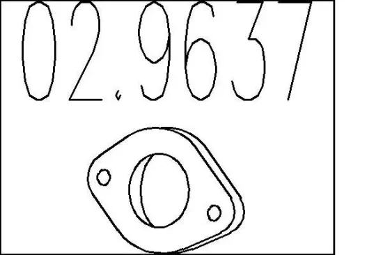 Dichtung, Abgasrohr MTS 02.9637 Bild Dichtung, Abgasrohr MTS 02.9637