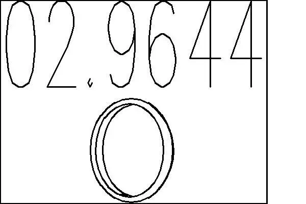 Dichtring, Abgasrohr MTS 02.9644