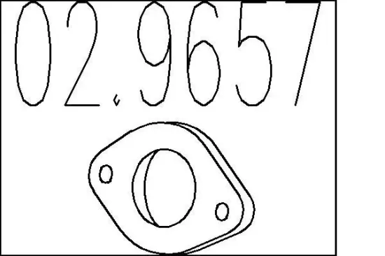 Dichtung, Abgasrohr MTS 02.9657 Bild Dichtung, Abgasrohr MTS 02.9657