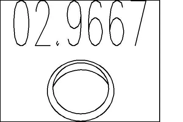 Dichtring, Abgasrohr MTS 02.9667