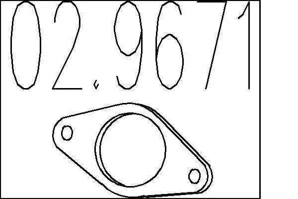 Dichtung, Abgasrohr MTS 02.9671