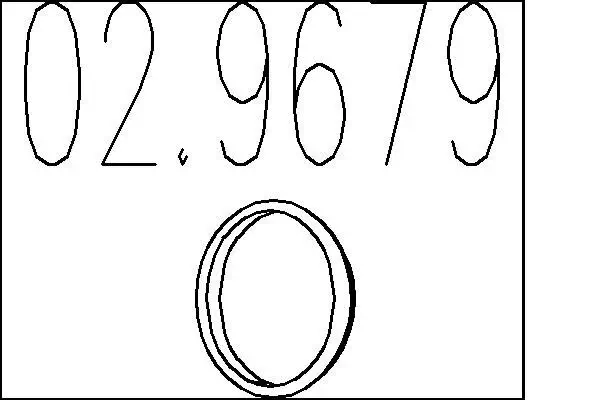 Dichtung, Abgasrohr MTS 02.9679