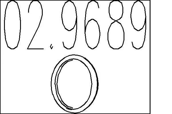 Dichtung, Abgasrohr MTS 02.9689