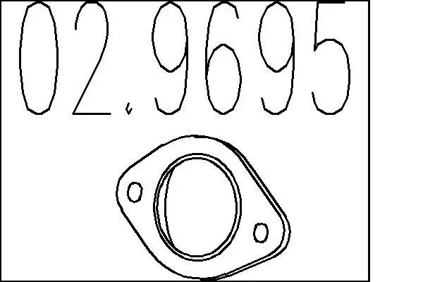 Dichtung, Abgasrohr MTS 02.9695