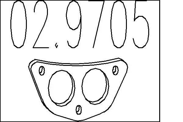 Dichtung, Abgasrohr MTS 02.9705